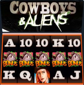 Игровой автомат Cowboys & Aliens играть бесплатно