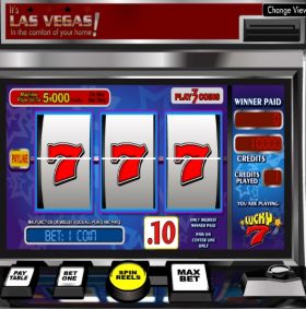 Игровой автомат Lucky 7 играть бесплатно
