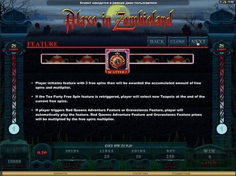 Онлайн автоматы Alaxe in Zombieland рассширенное описание scatter 1 символа