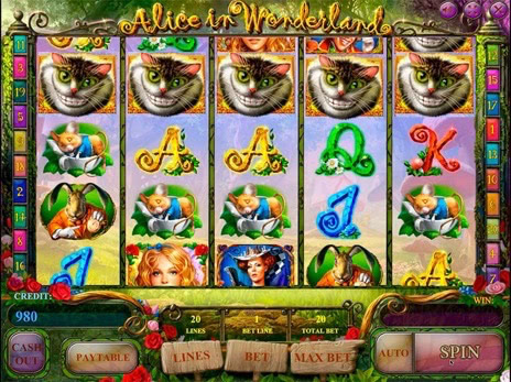 Игровые автоматы Alice in Wonderland максимальная выигрышная комбинация