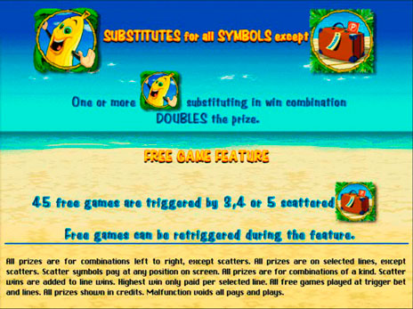 Игровые автоматы Bananas Go Bahamas описание бесплатных игр