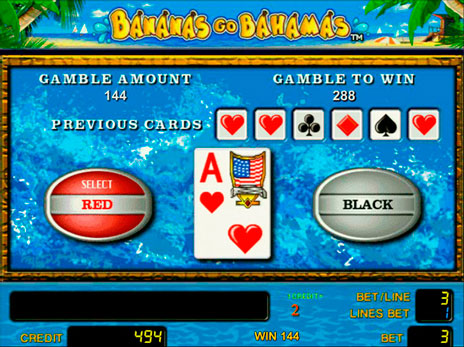 Онлайн слоты Bananas Go Bahamas риск игра