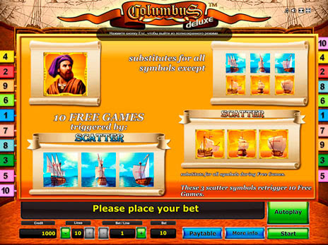 Онлайн автоматы Columbus Deluxe описание бесплатных игр