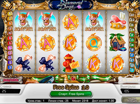 Онлайн автоматы Diamond Dogs 10 бесплатных игр