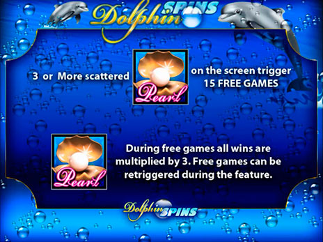 Онлайн аппарат Dolphin Spins описание бесплатных игр