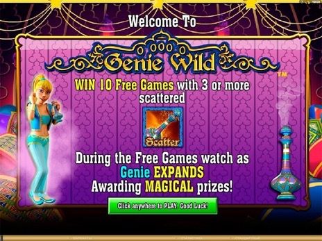 Бесплатные автоматы Genie Wild начало бесплатных игр