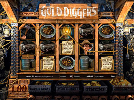 Игровые автоматы Gold diggers выпадение бонус игры the golden rush