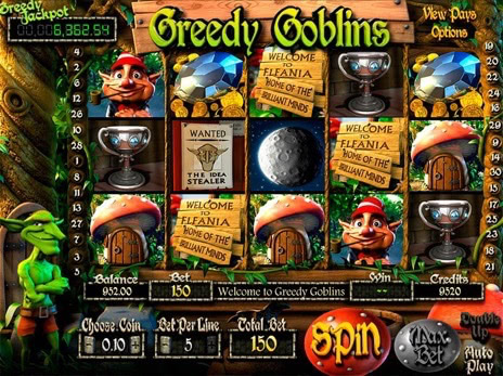 Игровые автоматы Greedy Goblins выпадение бесплатных вращений