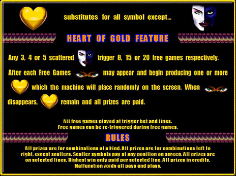 Игровые аппараты Heart of Gold описание бесплатных игр