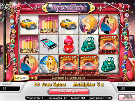 Онлайн слоты Hot City 10 бесплатных игр
