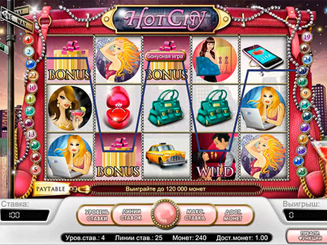 Игровые автоматы Hot City выпадение бонус игры