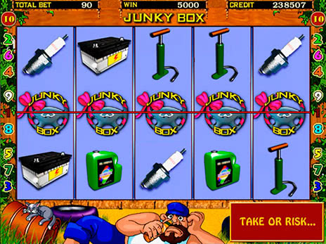 Игровые автоматы Junky Box максимальная выигрышная комбинация