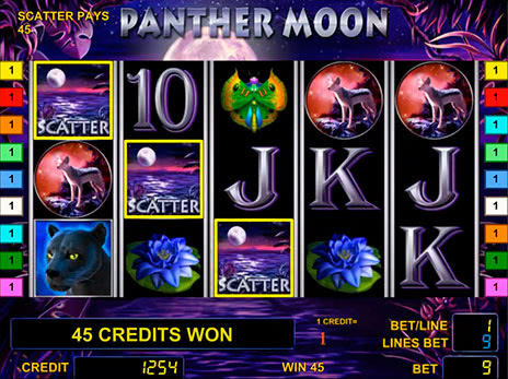 Онлайн автомат Лунная Пантера выпадение бесплатных игр