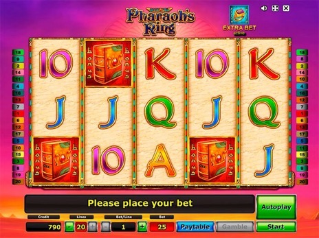 Онлайн автоматы Pharaohs Ring выпадение бесплатных игр