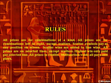 Игровые автоматы Золото Фараона 3 правила игры