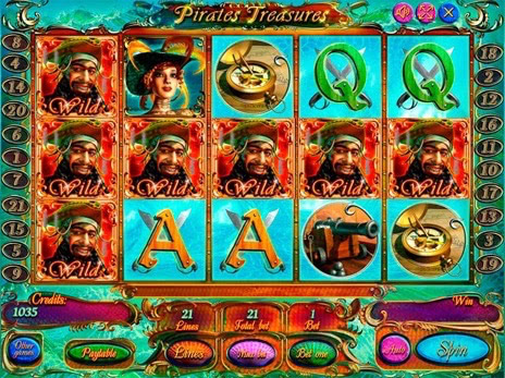 Игровые автоматы Pirates Treasures максимальная выигрышная комбинация