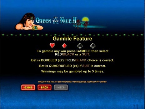 Онлайн слоты Queen of the Nile 2 описание риск игры