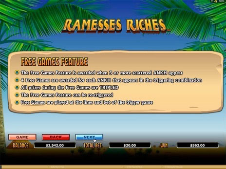 Аппараты Богатства Рамзеса описание бесплатных игр