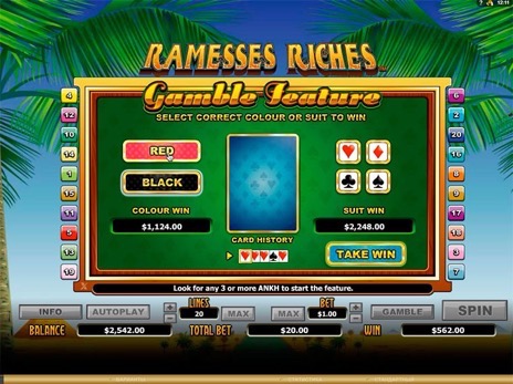 Онлайн автоматы Ramesses Riches риск игра