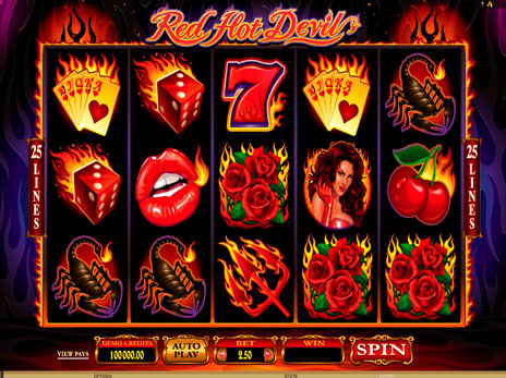 Игровые автоматы Красный Горячий Дьявол как играть