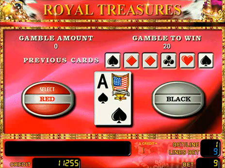 Онлайн слоты Royal Treasures риск игра
