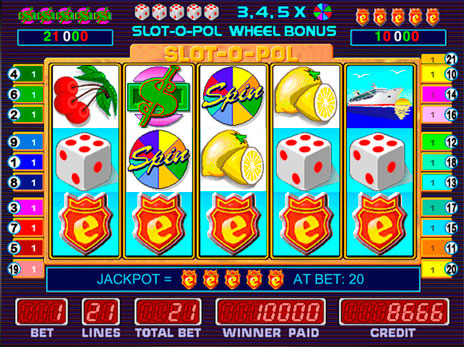 Игровые автоматы Slot o Pol максимальная выигрышная комбинация