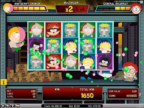 Игровые автоматы South Park второй уровень бонусной игры