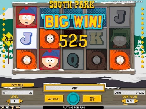 Бесплатные слоты South Park большой выигрыш