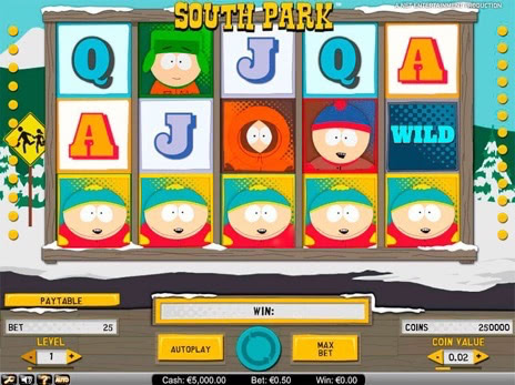 Игровые автоматы South Park максимальная выигрышная комбинация