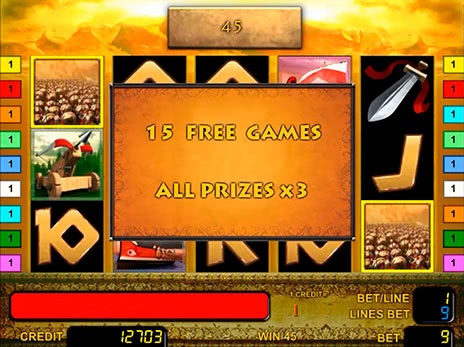Онлайн автоматы Спарта 15 бесплатных игр