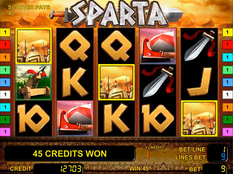 Онлайн автоматы Sparta выпадение бесплатных игр