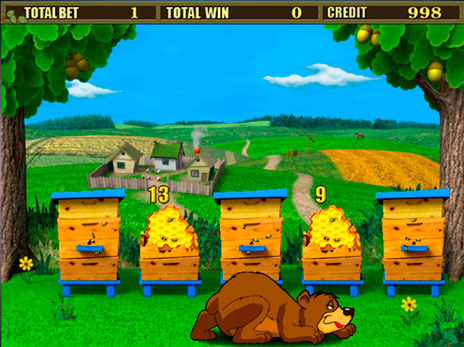 Игровые автоматы Sweet Life 2 бонус игра Медведь и Пчела