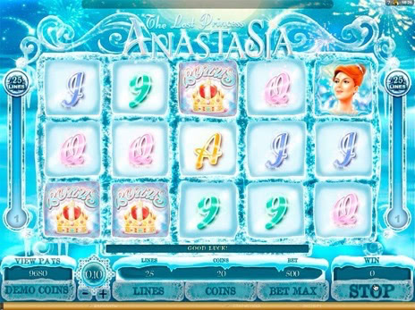 Онлайн автоматы The Lost Princess Anastasia выпадение бесплатных игр